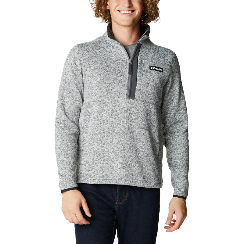 Men's Columbia Sweater Weather Fleece Half Zip Pullover City Grey Heather