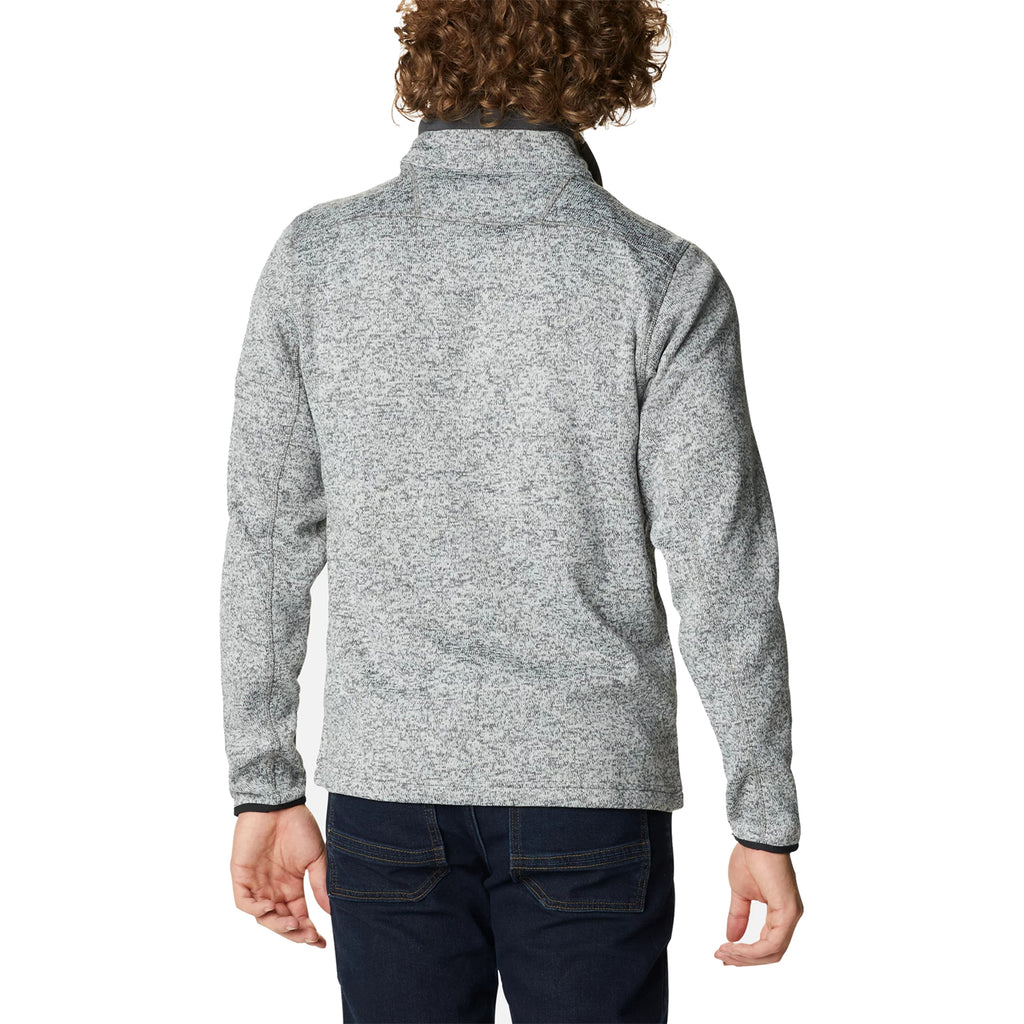 Mens Columbia Men's Columbia Sweater Weather Fleece Half Zip Pullover City Grey Heather City Grey Heather