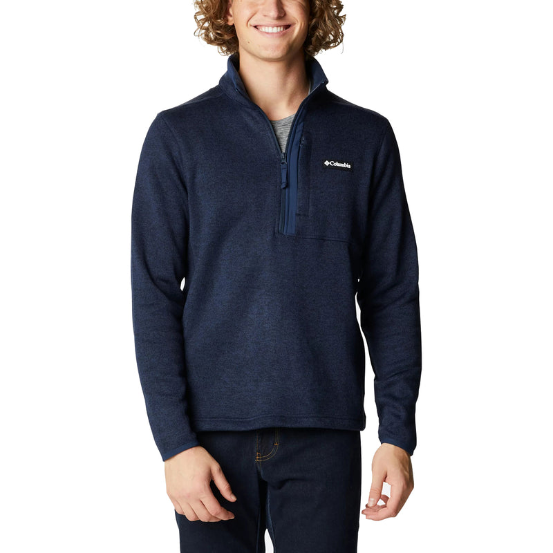 Men's Columbia Sweater Weather Fleece Half Zip Pullover Navy