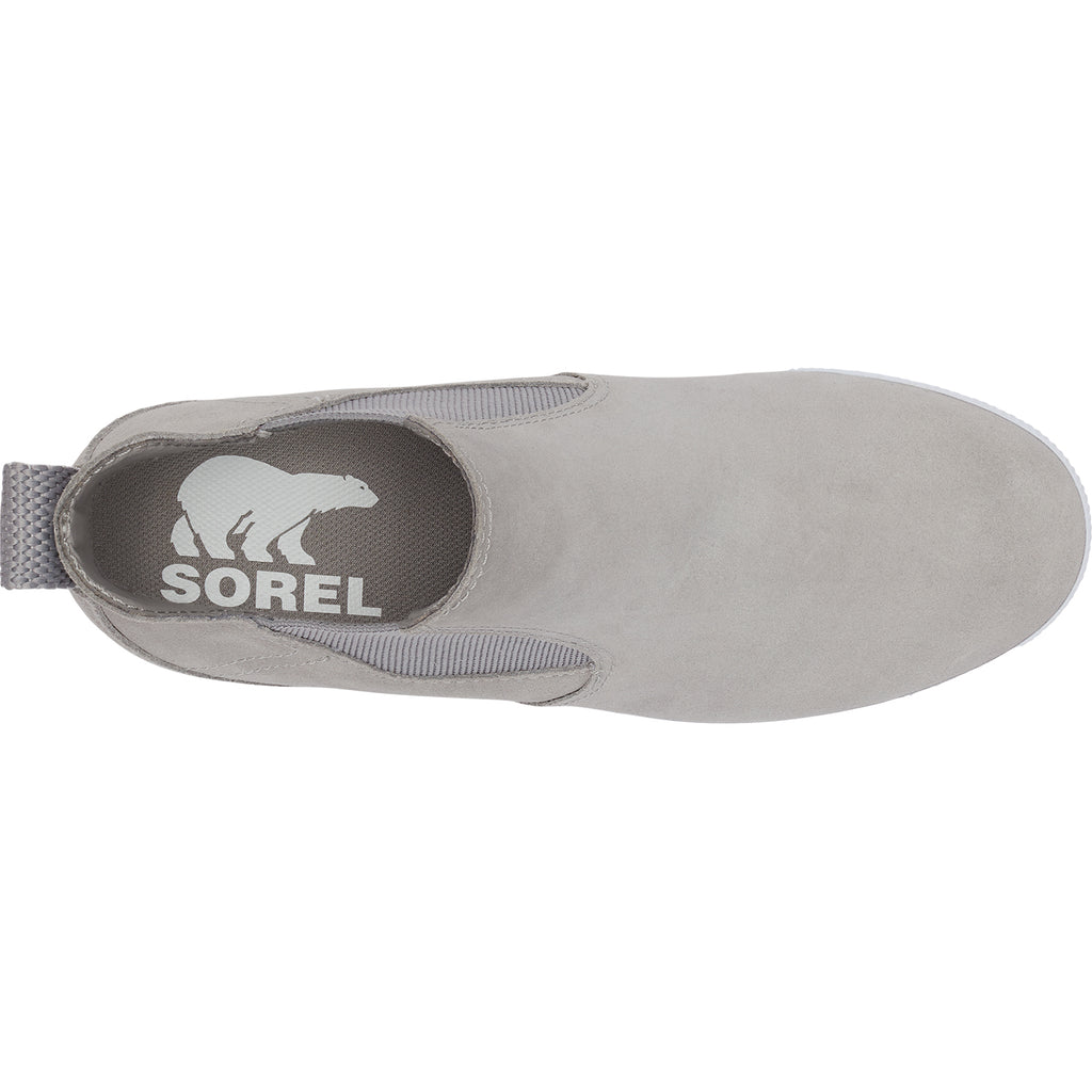 Womens Sorel Women's Sorel Out 'N About Slip-On Wedge Chrome/Grey Suede Chrome/Grey Suede