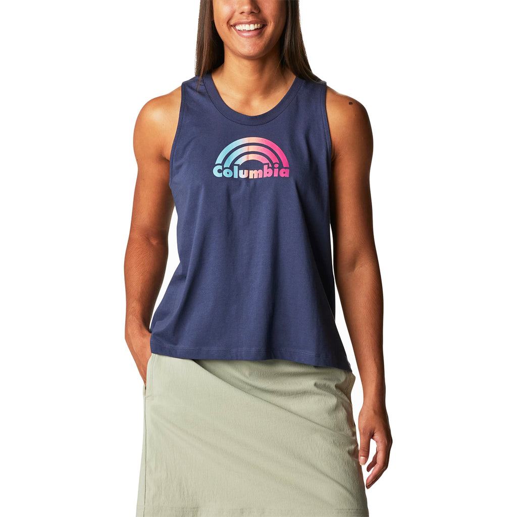 Womens Columbia Women's Columbia North Cascades Tank Nocturnal Rainbow Shimmer Nocturnal Rainbow Shimmer
