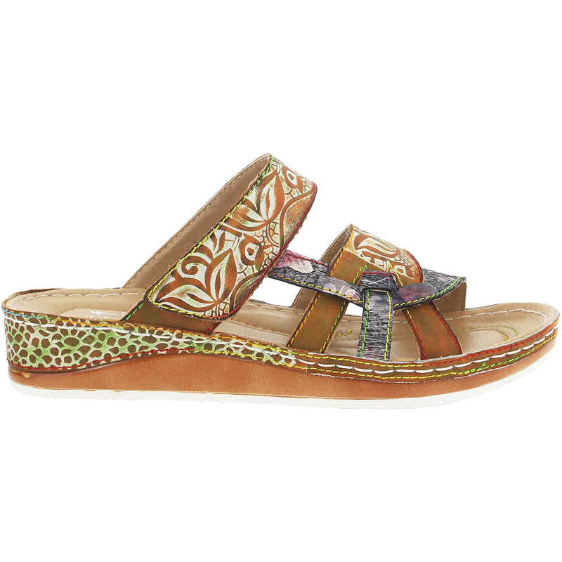 Women's L'Artiste by Spring Step Caiman Camel Multi Leather