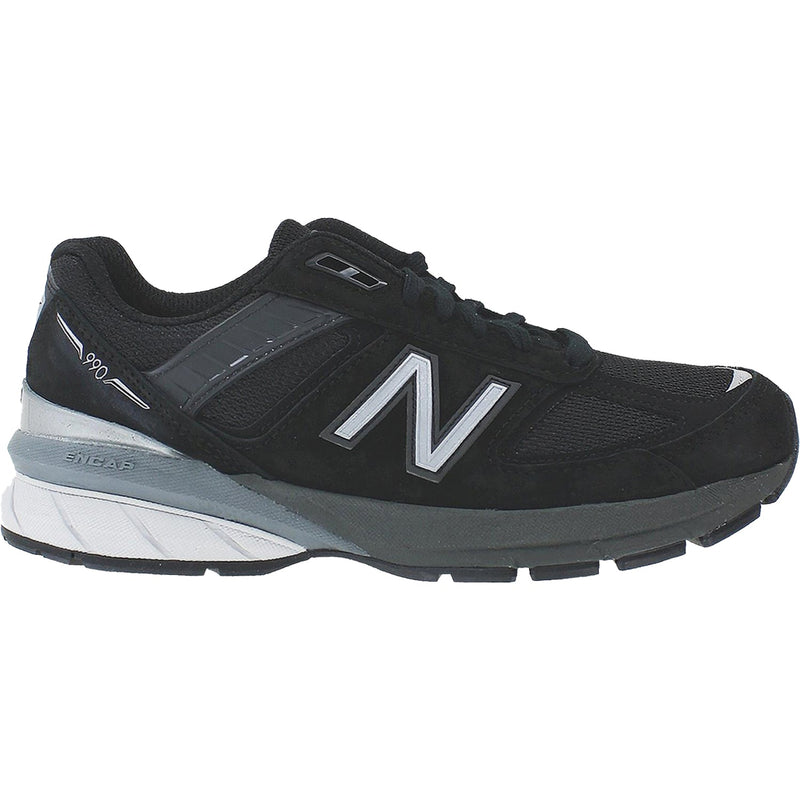 Women's New Balance W990BK5 Running Shoess Black/Silver Suede/Mesh