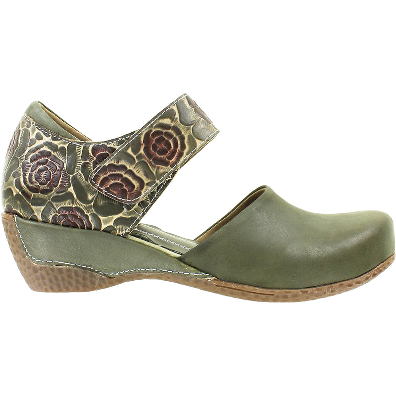 Women's L'Artiste by Spring Step Gloss-Pansy Olive Leather