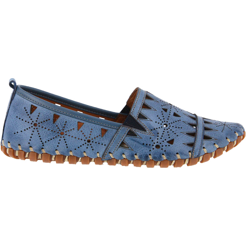 Women's Spring Step Fusaro Blue Leather