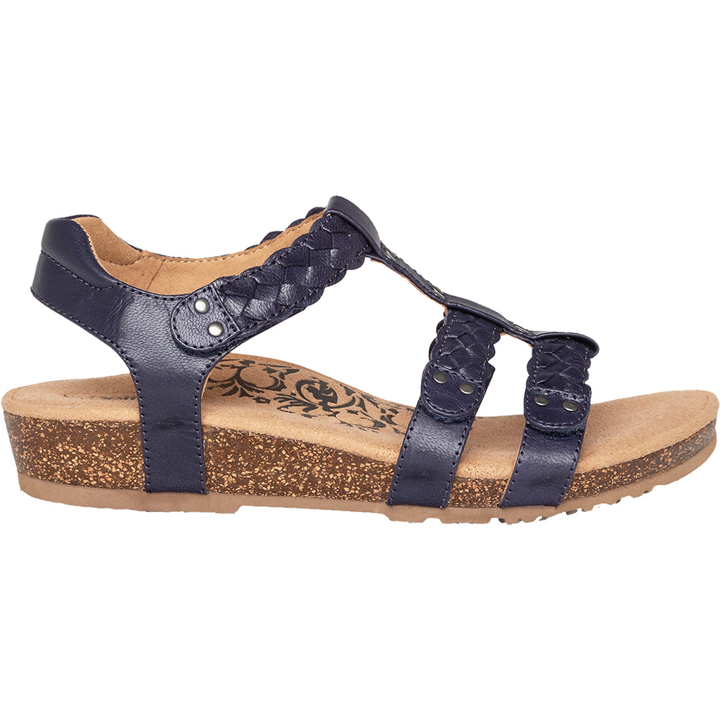 Womens Aetrex Women's Aetrex Reese Navy Leather Navy Leather