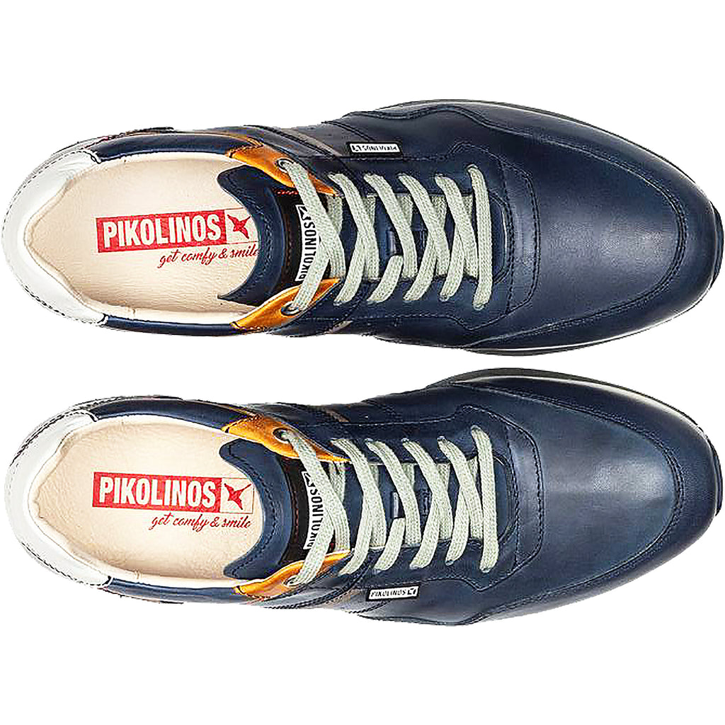 Mens Pikolinos Men's Pikolinos Cambil M5N-6319 Navy Leather Navy Leather