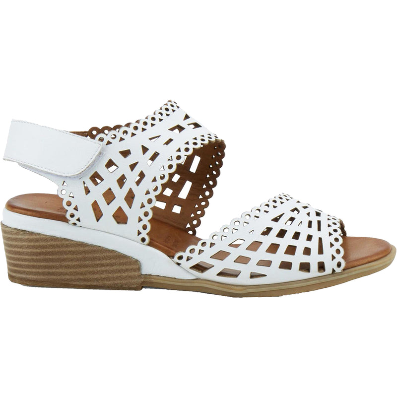 Women's Spring Step Petra White Leather