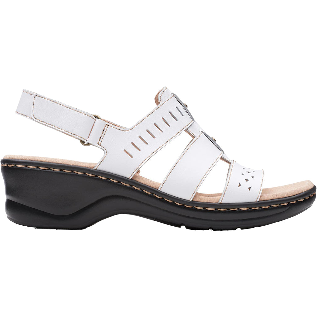 Womens Clarks Women's Clarks Lexi Qwin White Leather White Leather