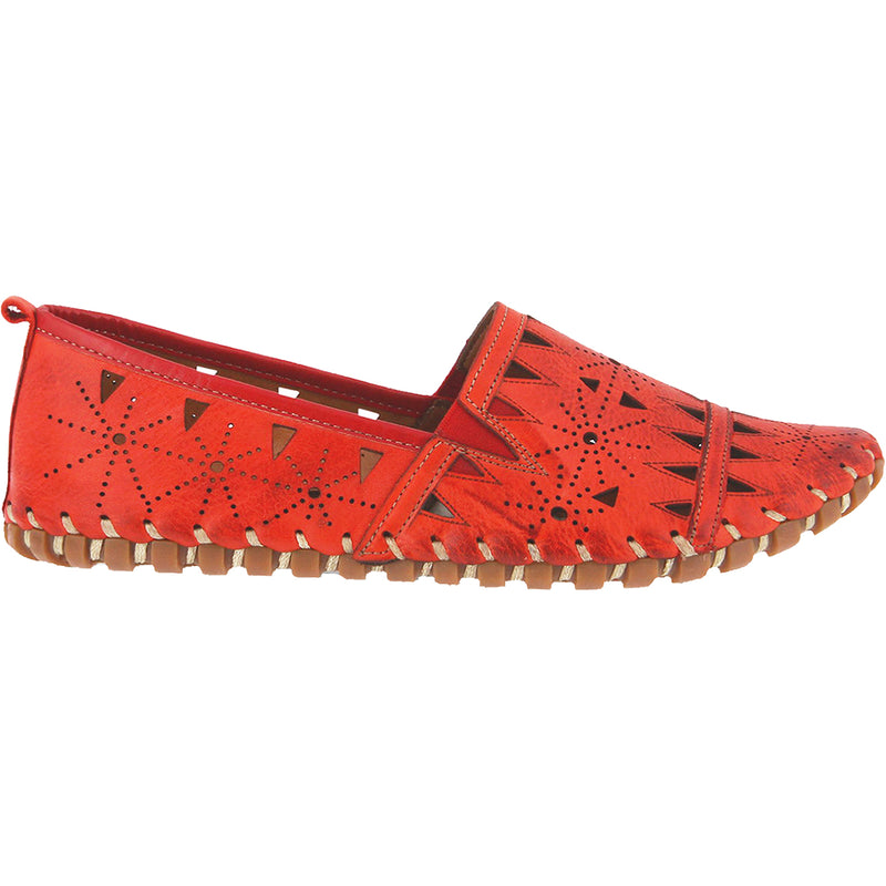 Women's Spring Step Fusaro Red Leather