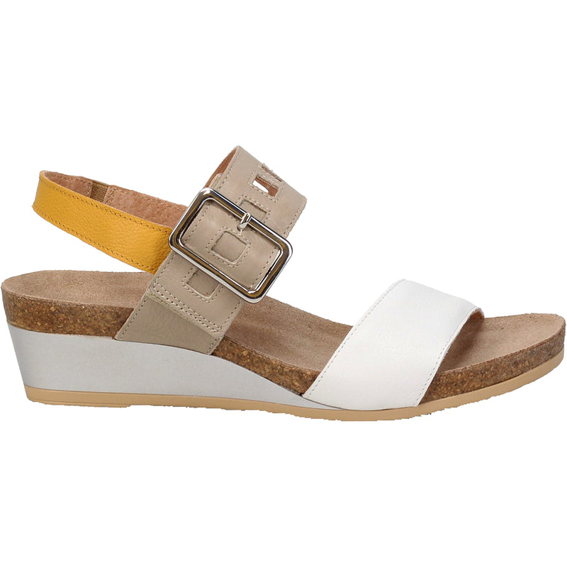 Women's Naot Dynasty Soft White/Soft Beige/Marigold Leather