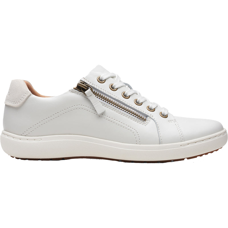 Women's Clarks Nalle Lace White Leather