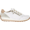 Womens Ara shoes Women's Ara Ollie White/Gold Leather White/Gold Leather