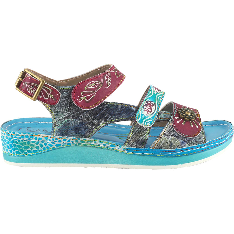 Women's L'Artiste by Spring Step Sumacah Aqua Multi Leather