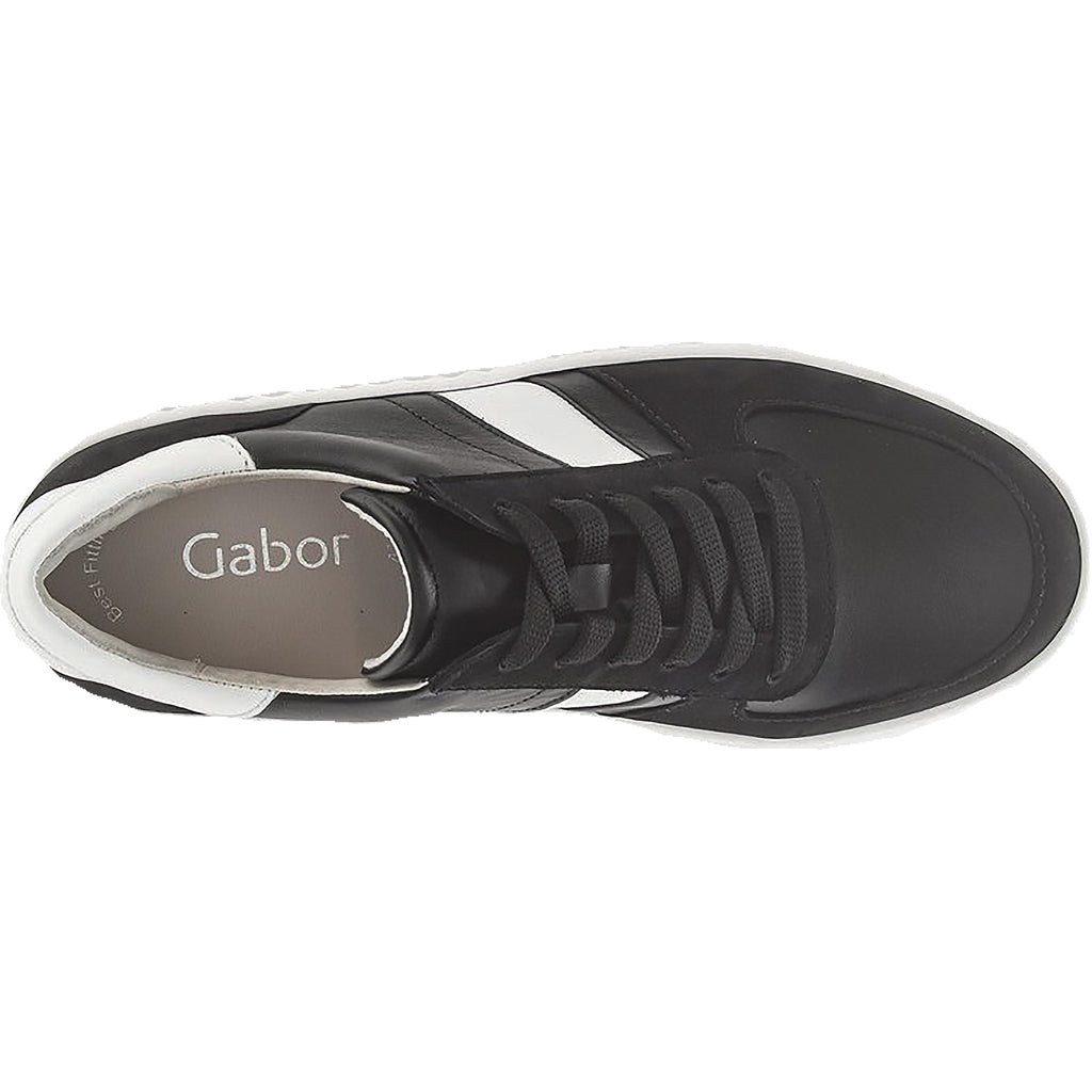 Womens Gabor Women's Gabor 3.203.27 Black Leather/Suede Black Leather/Suede