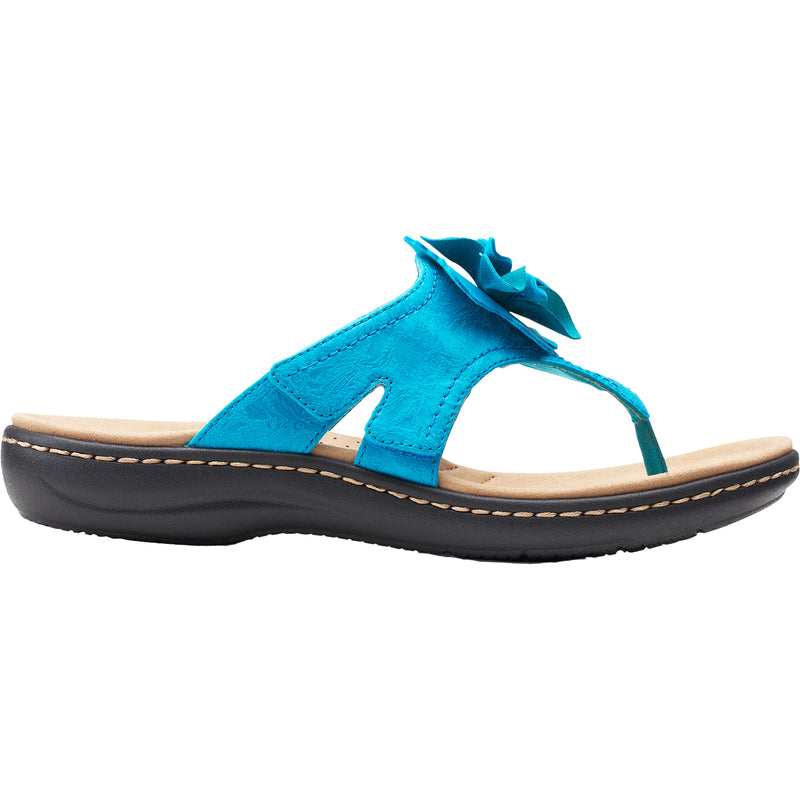 Women's Clarks Laurieann Gema Turquoise Leather/Synthetic