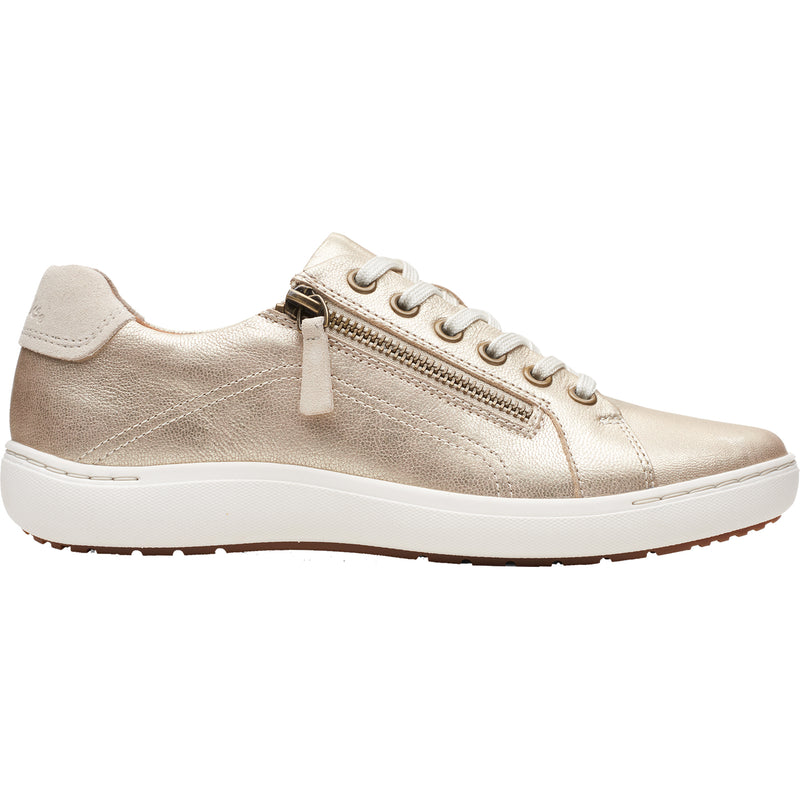 Women's Clarks Nalle Lace Champagne Leather