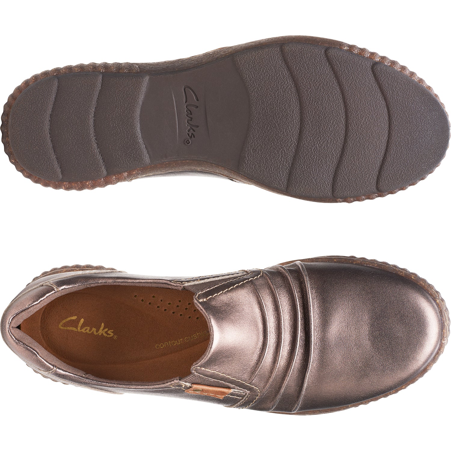 Clarks Magnolia Faye Bronze | Women's Slip-On Shoes | Footwear etc.