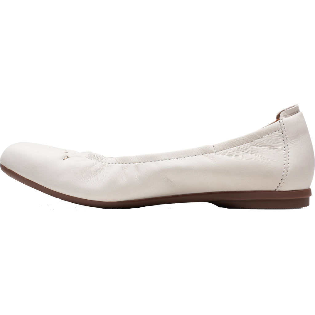 Womens Clarks Women's Clarks Rena Hop White Leather White Leather