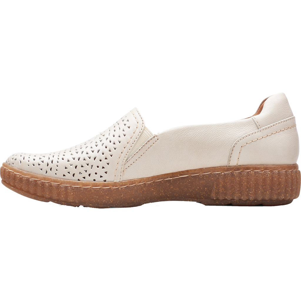 Womens Clarks Women's Clarks Magnolia Aster White Leather White Leather