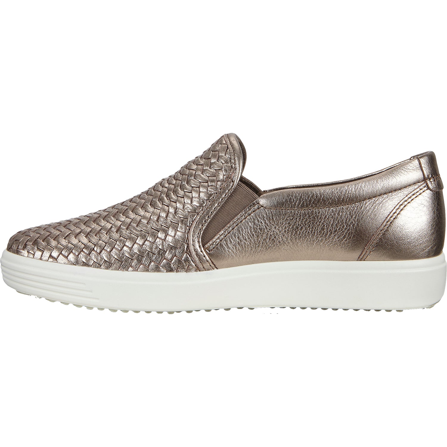 Ecco Soft 7 Woven Slip On Stone | Women's Sneakers | Footwear etc.