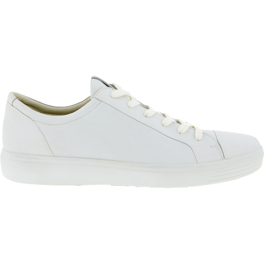 Mens Ecco Men's Ecco Soft 7 City Sneaker White Leather White Leather