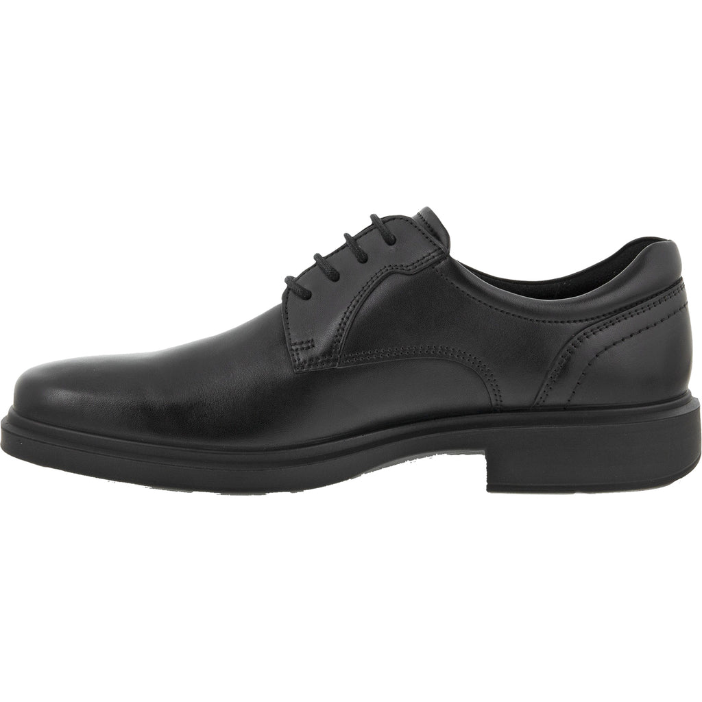 Mens Ecco Men's Ecco Helsinki 2.0 Plain Toe Tie Black Leather Black Leather