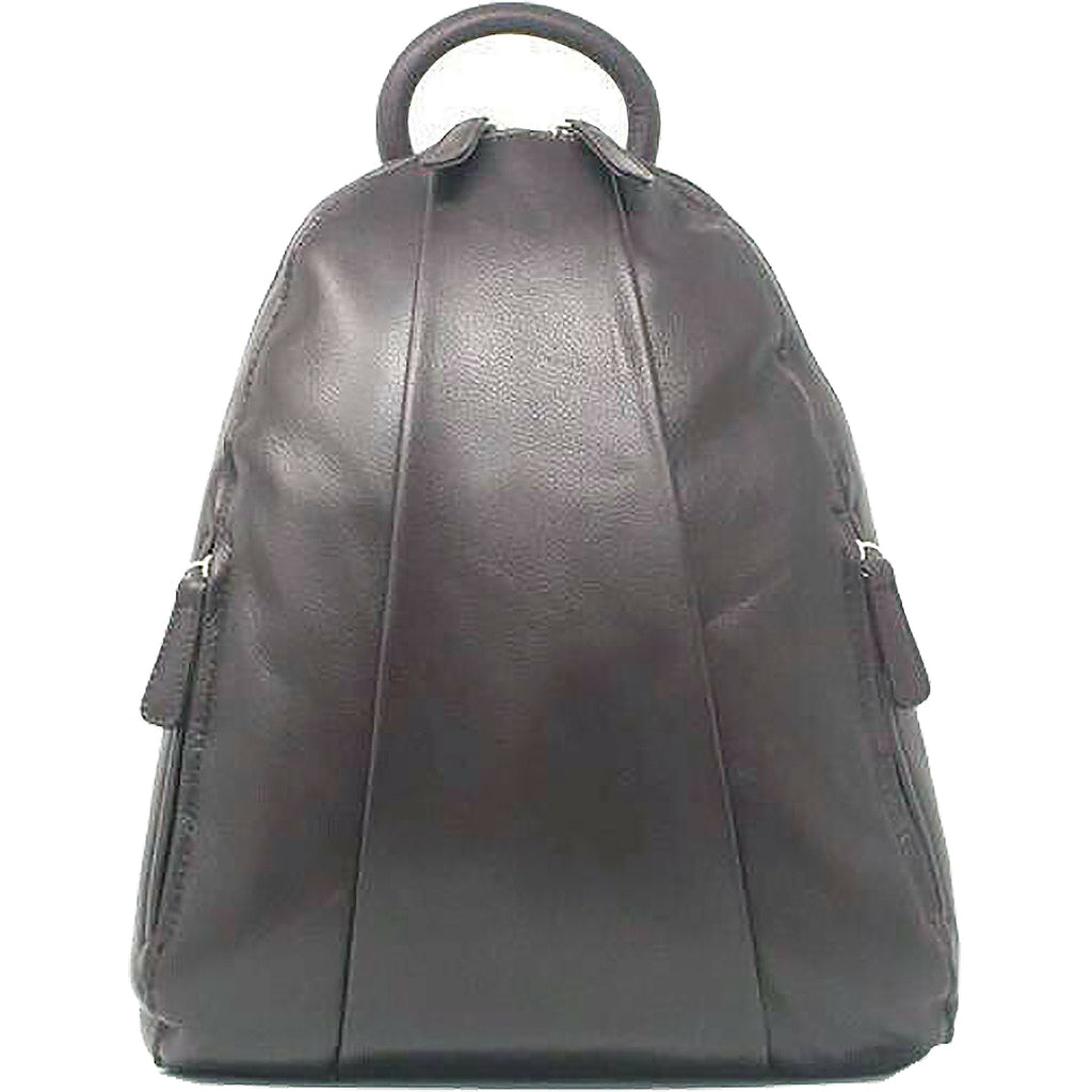 Womens Osgoode marley Women's Osgoode Marley Teardrop Multi Zip Backpack Storm Leather Storm Leather