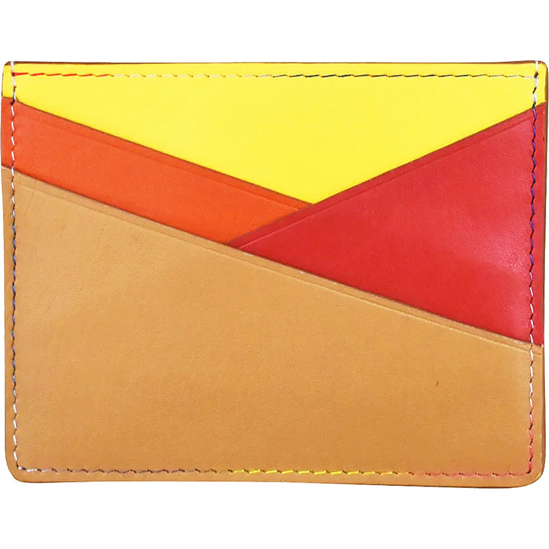 Women's ili New York Asymmetric Card Case Rainbow Multi Leather