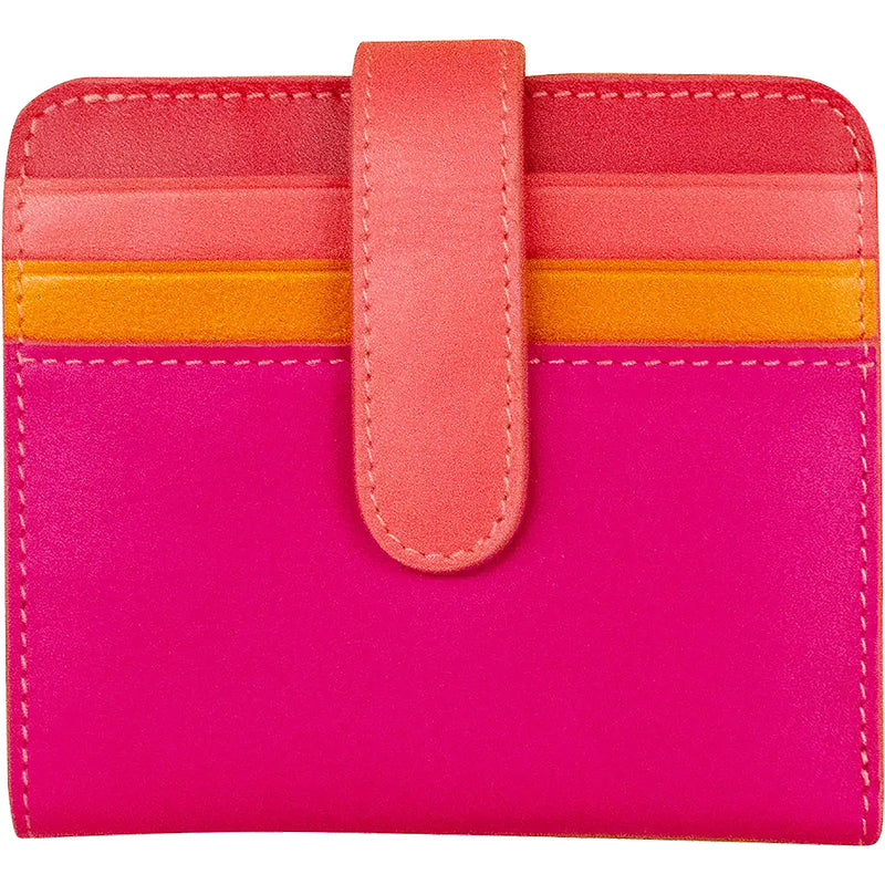 Women's ili New York Bi-Fold Credit Card Wallet Sunset Multi Leather