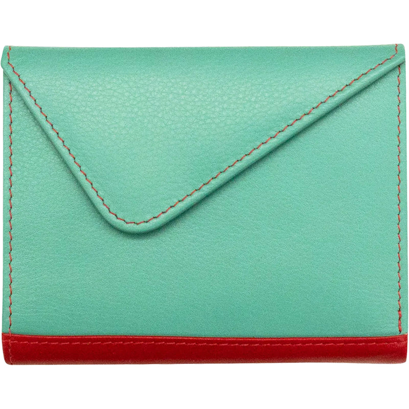 Women's ili New York Mini Snap Tri-fold Wallet Citrus Leather
