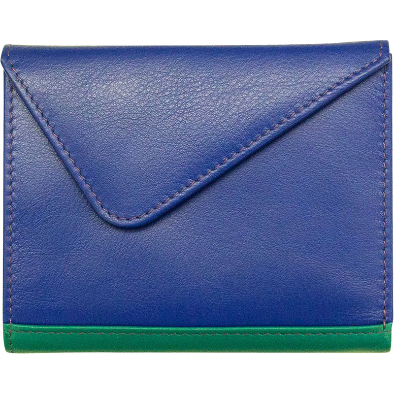 Women's ili New York Mini Snap Tri-fold Wallet Cool Tropics Leather