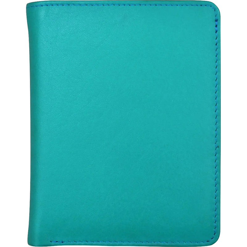 Women's ili New York Euro Size Wallet Aqua/Cobalt Leather