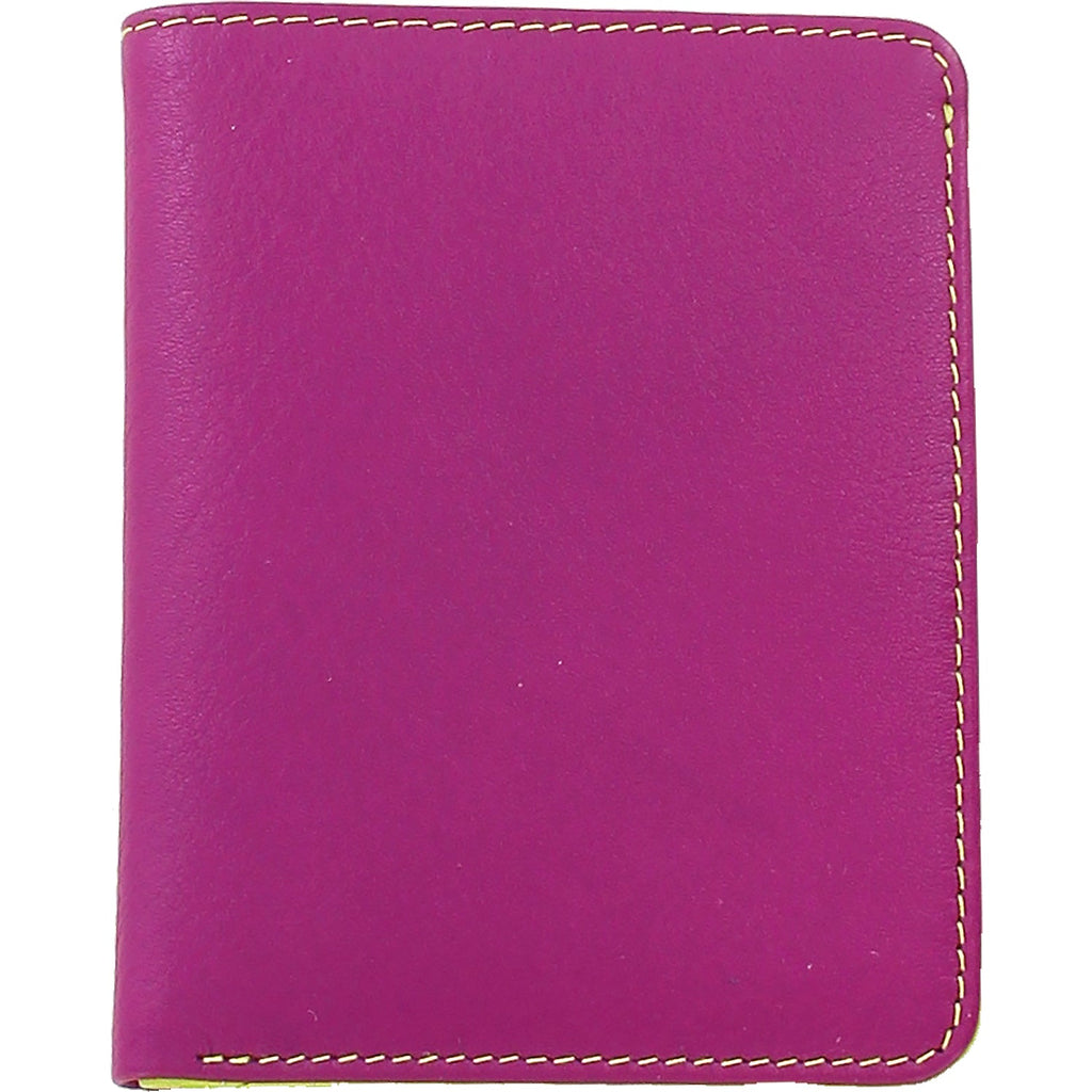 Womens Ili new york Women's ili New York Euro Size Wallet Orchid/Pear Leather Orchid/Pear Leather