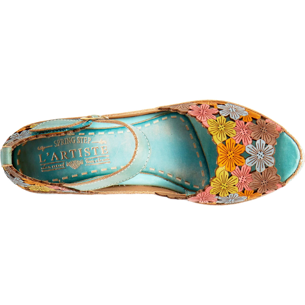 Womens L'artiste by spring step Women's L'Artiste by Spring Step Avnia Blue Multi Leather Blue Multi Leather