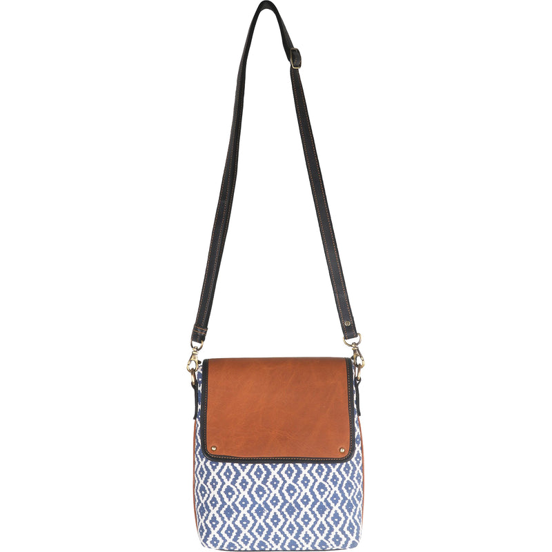 Women's Vaan and Co. Nomad Athens Crossbody Navy Leather