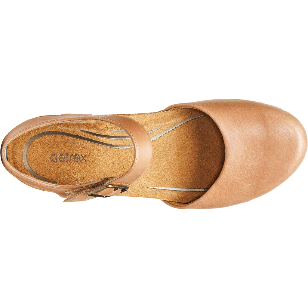 Womens Aetrex Women's Aetrex Finley Camel Leather Camel Leather
