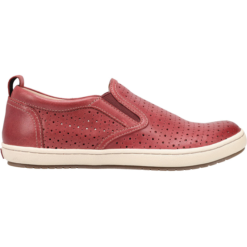 Women's Taos Court Warm Red Leather