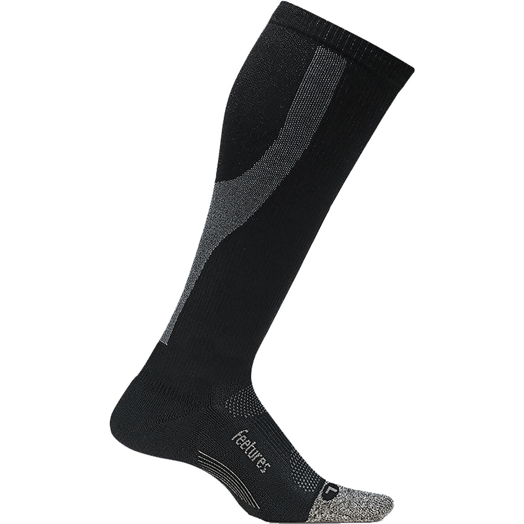 Unisex Feetures Unisex Feetures Graduated Compression Knee High Socks Black/Silver Black/Silver