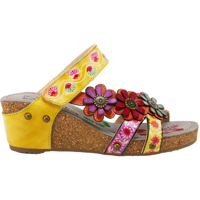 Women's L'Artiste by Spring Step Delight Yellow Multi Leather