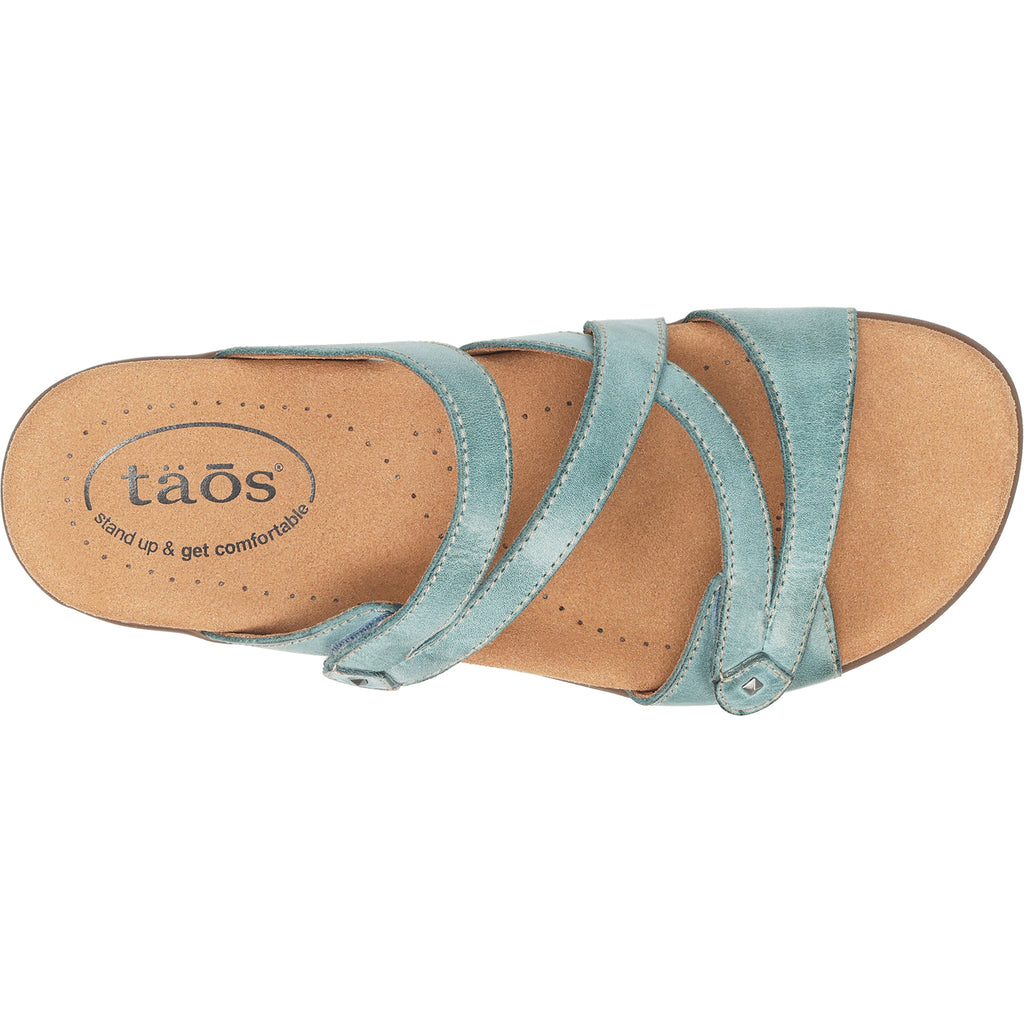 Womens Taos Women's Taos Double U Teal Leather Teal Leather