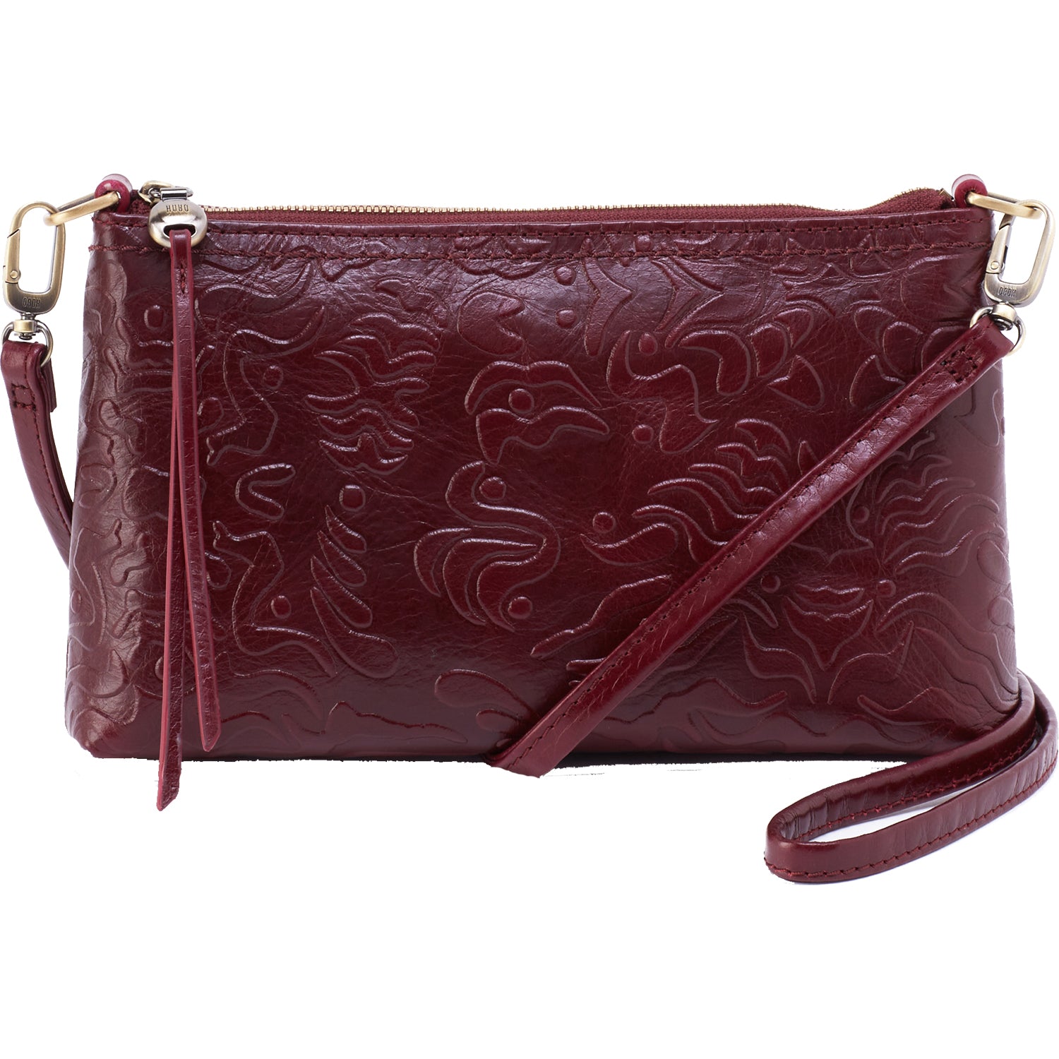 Nwt Brand New Hobo Vivian Small Crossbody Merlot Women Bag Retired Design Pattern Rare Find (leather)