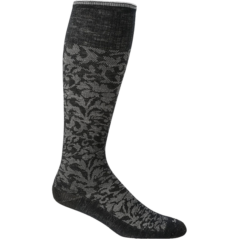 Women's Sockwell Damask Knee High Socks 15-20 mmHg Black Multi