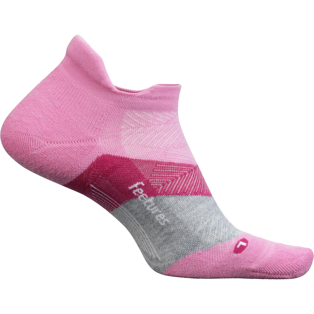 Womens Feetures Women's Feetures Elite Max Cushion No Show Tab Socks Push Thru Pink Push Thru Pink
