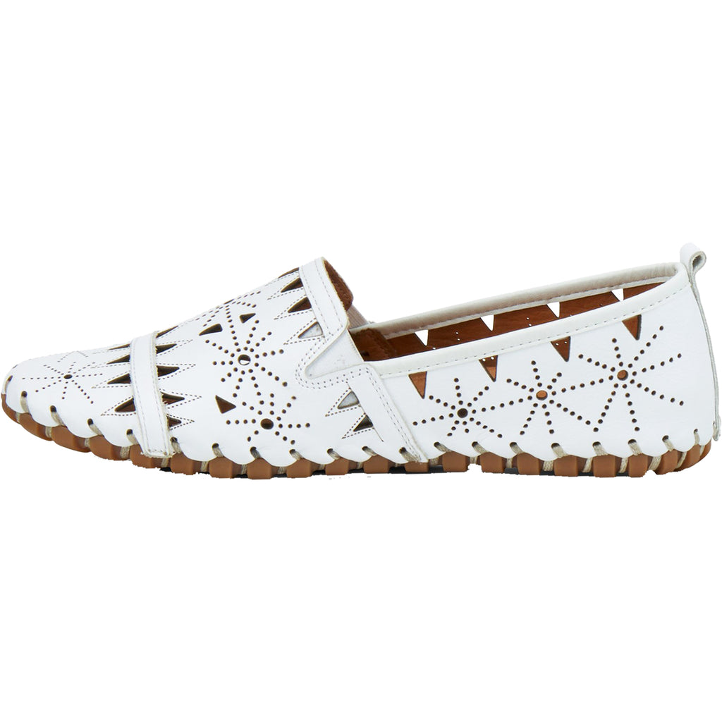 Womens Spring step Women's Spring Step Fusaro White Leather White Leather