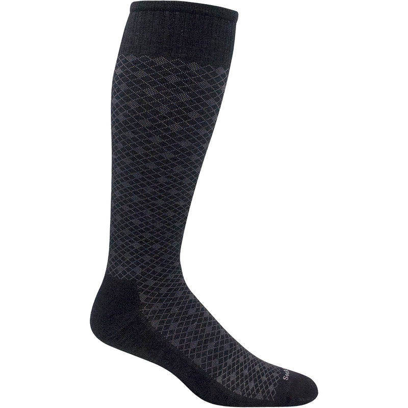 Men's Sockwell Featherweight Black Multi Knee High Socks 20-30 mmHg