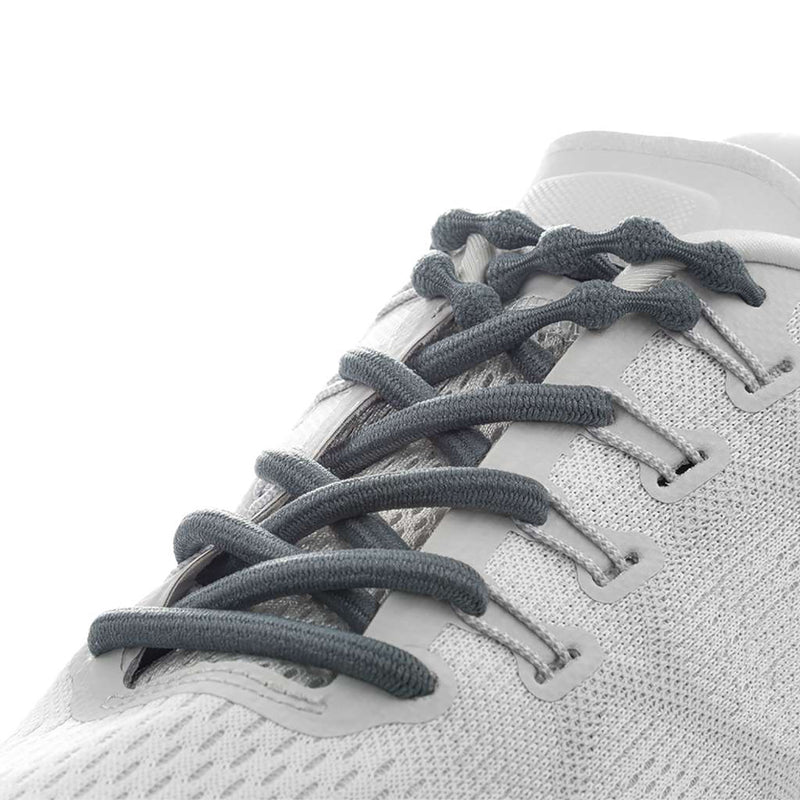 Unisex Caterpy Air Lifestyle Elastic No Tie Shoelaces Gunmetal Grey