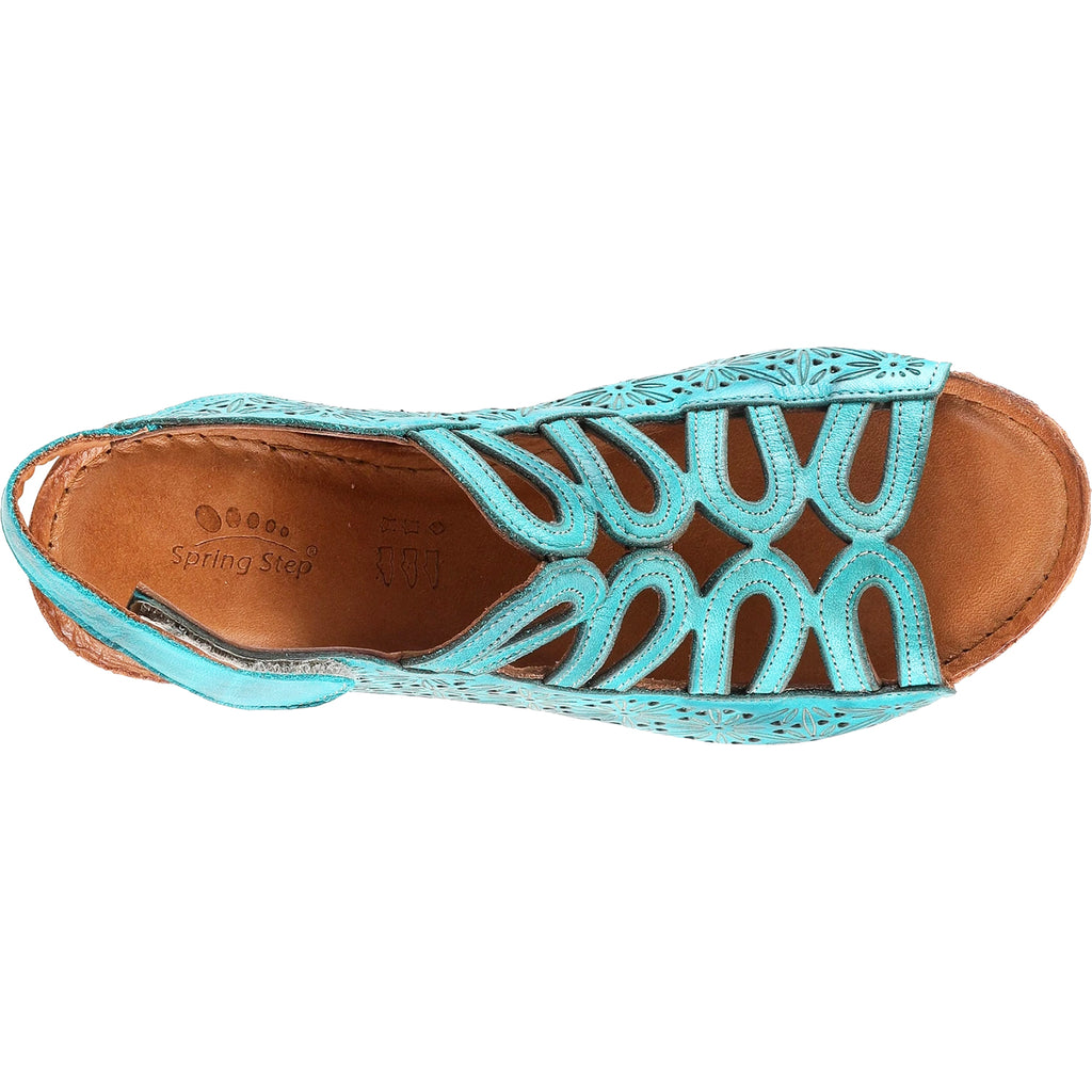 Womens Spring step Women's Spring Step Inocencia Turquoise Leather Turquoise Leather