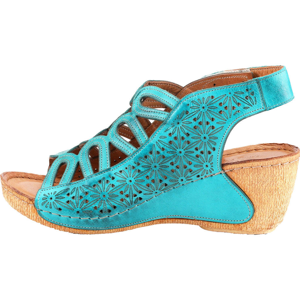 Womens Spring step Women's Spring Step Inocencia Turquoise Leather Turquoise Leather