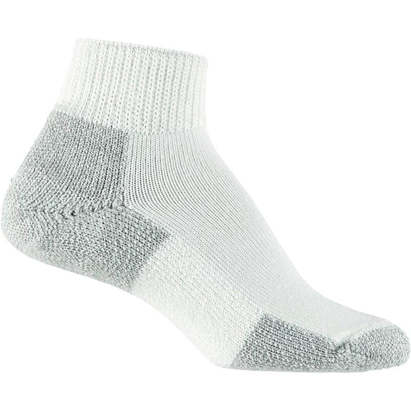 Unisex Thorlo JMX Running Maximum Cushion Ankle Socks White/Platinum